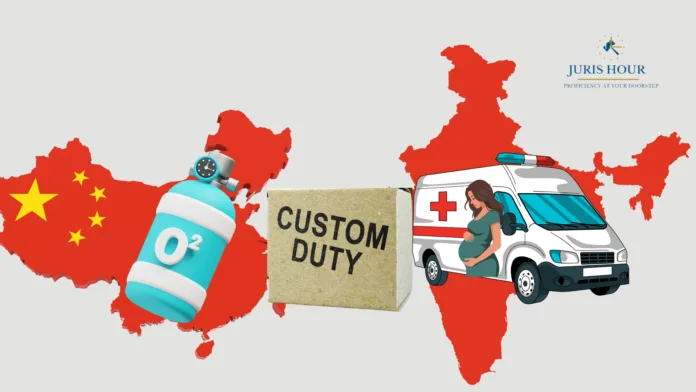 3.5% Customs Duty Applicable On Import of Empty Cylinders From China For Ambulance Services, Under Janani Shishu Suraksha Karyakram