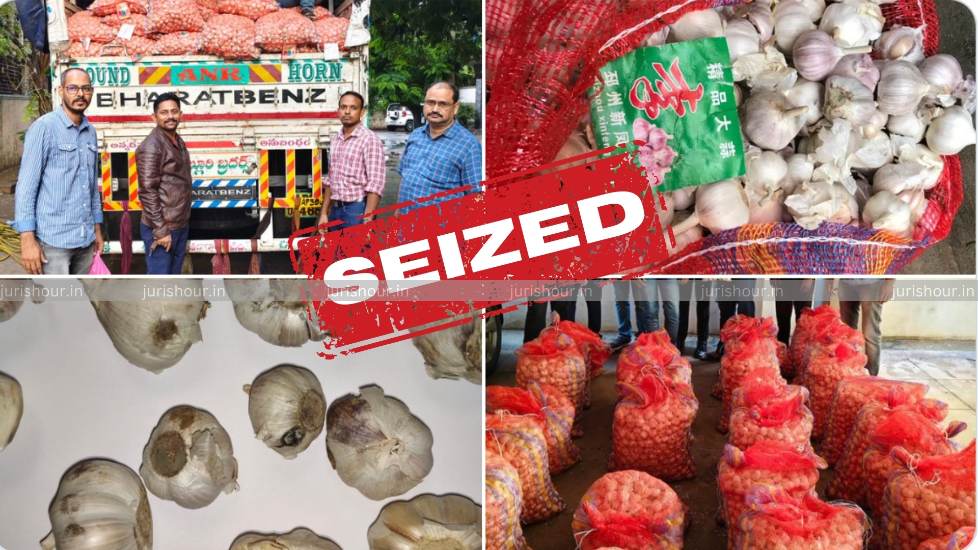 Vijayawada Customs Seizes Smuggled Chinese Origin Garlic’ Worth Rs.21.97 Lakhs Vijayawada Customs Seizes Smuggled Chinese Origin Garlic’ Worth Rs.21.97 Lakhs
