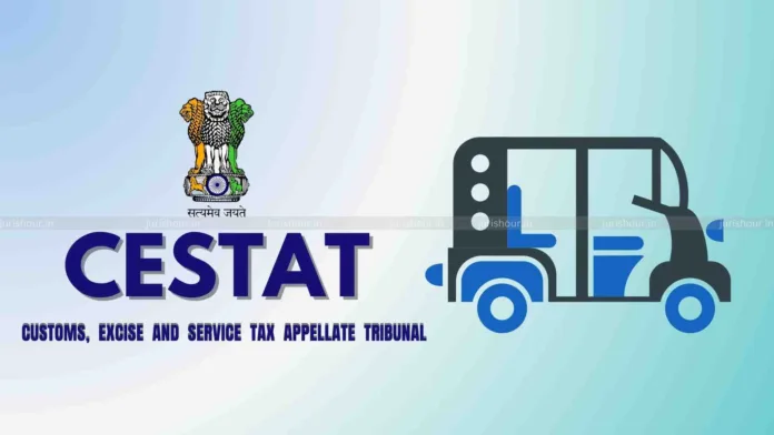 Import Of E-Rickshaw Parts For Assembly Equals Import of Complete E-Rickshaw: CESTAT