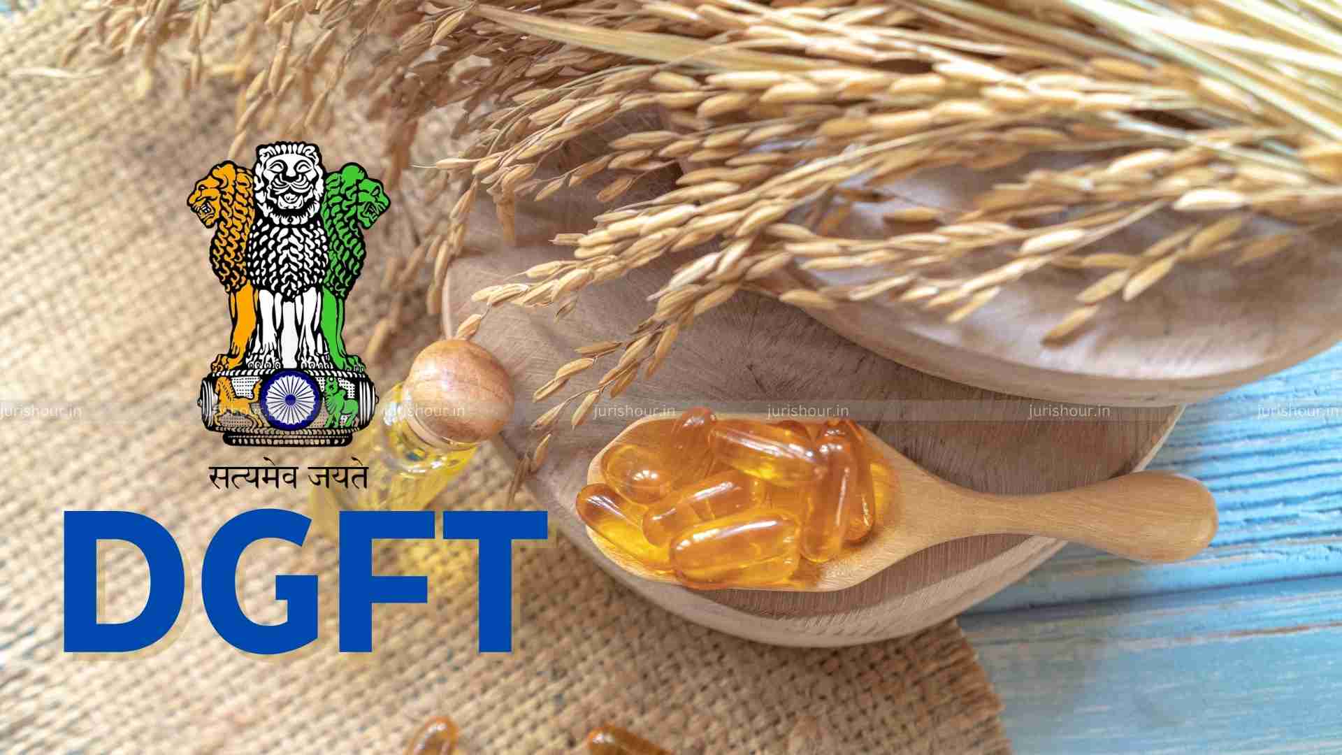 Export of De-Oiled Rice Bran Is ‘Prohibited’ Upto 30th September 2025: DGFT Export of De-Oiled Rice Bran Is ‘Prohibited’ Upto 30th September 2025: DGFT