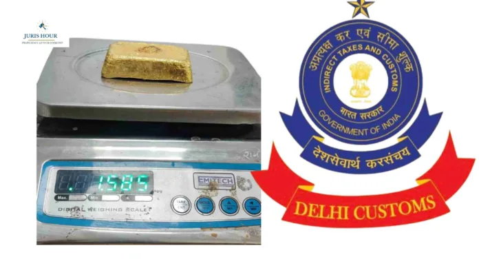Customs Officers Seize Gold Worth ₹1.3 Crore at IGI Airport, One Arrested