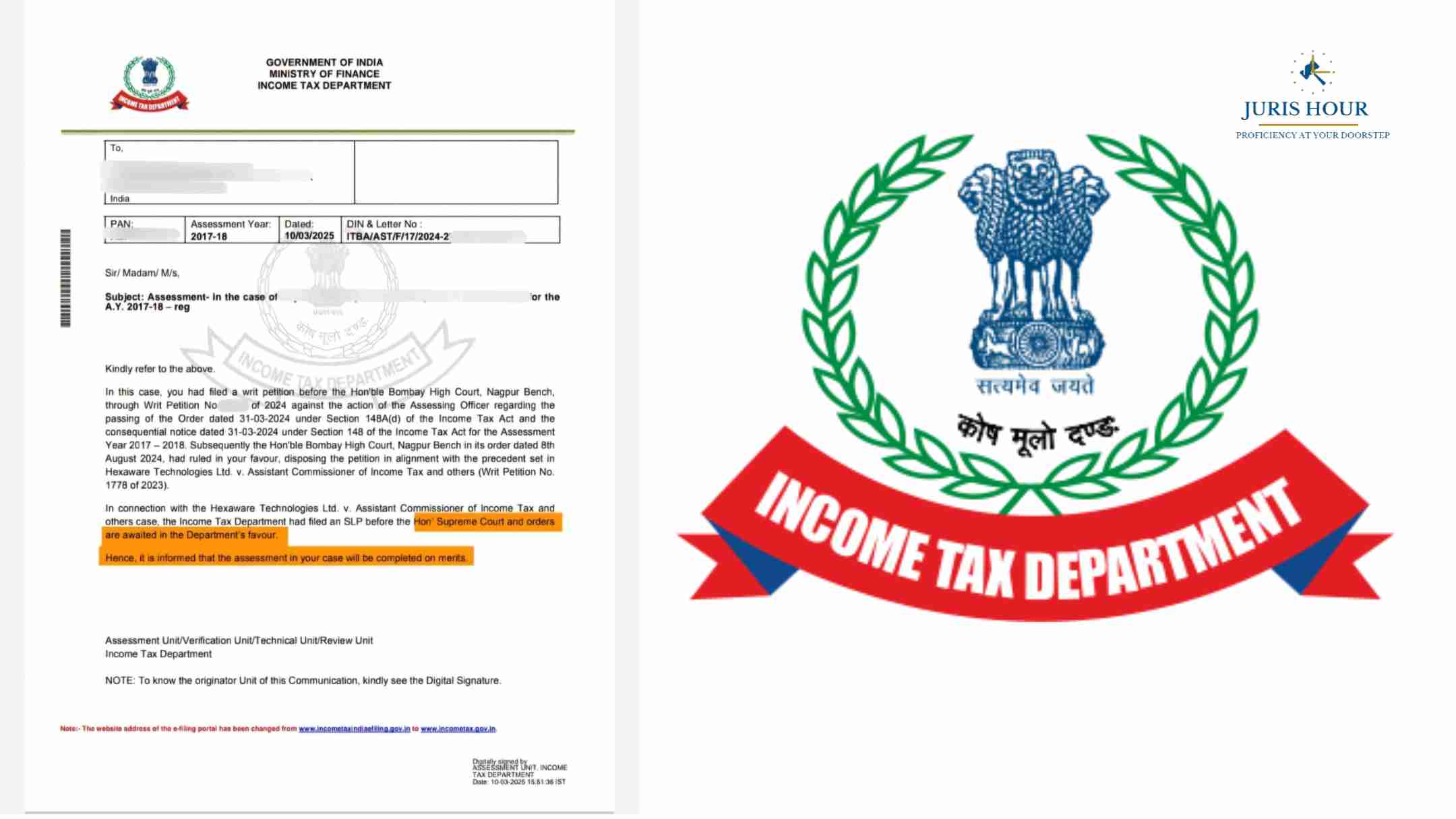 Income Tax Dept. Bypasses Bombay High Court Ruling In Hexaware Case, Proceeds with Independent Assessment Income Tax Dept. Bypasses Bombay High Court Ruling In Hexaware Case, Proceeds with Independent Assessment