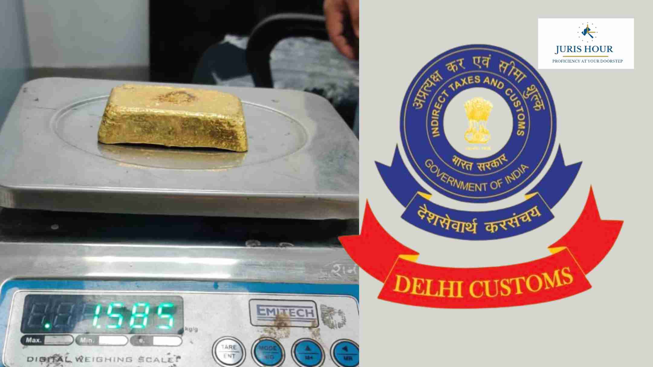 Gold Worth Rs. 1.3 Crore Seized at IGI Airport; Passenger Hid Smuggled Gold in Underwear Gold Worth Rs. 1.3 Crore Seized at IGI Airport; Passenger Hid Smuggled Gold in Underwear