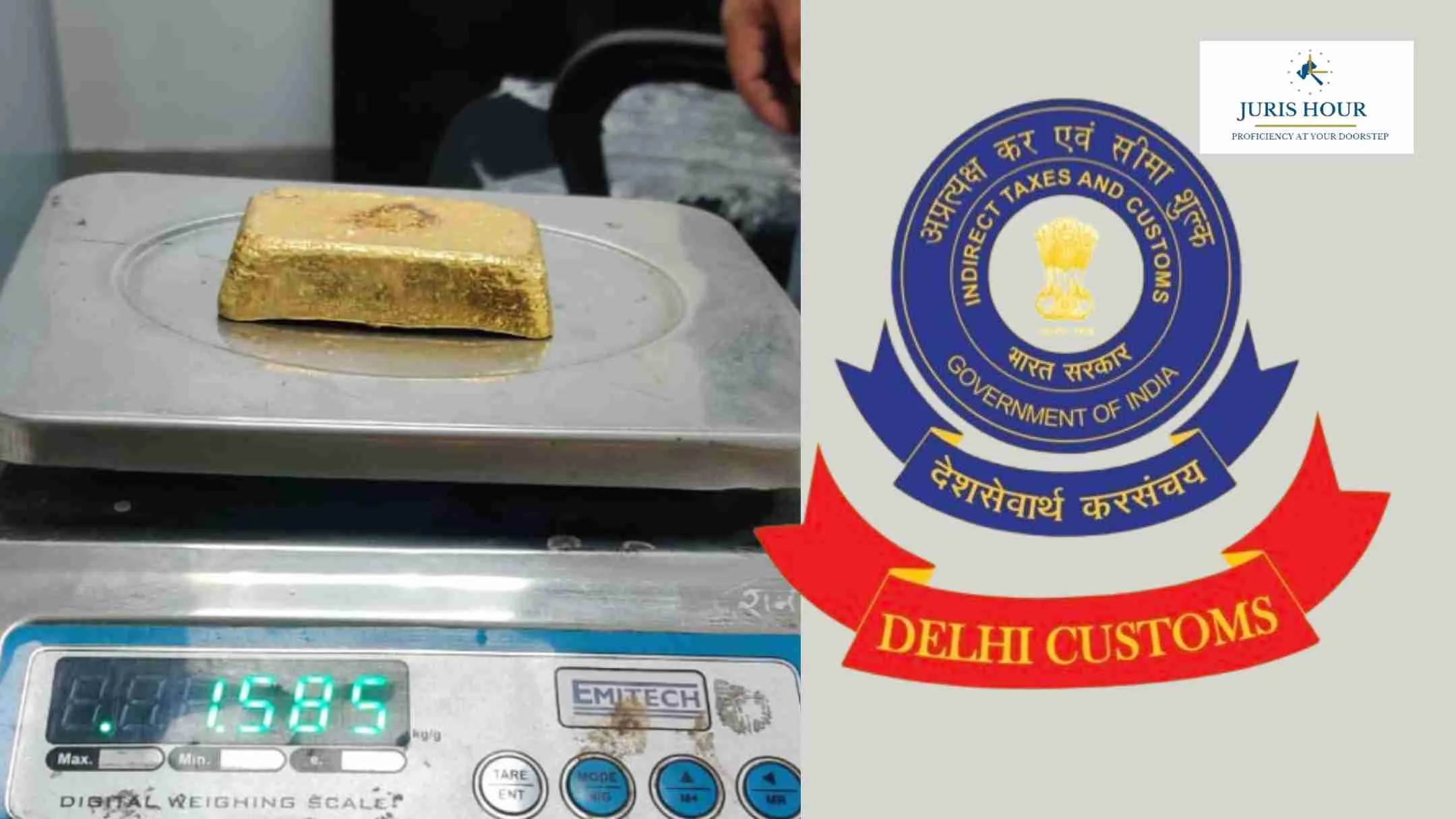 Gold Worth Rs. 1.3 Crore Seized at IGI Airport; Passenger Hid Smuggled Gold in Underwear