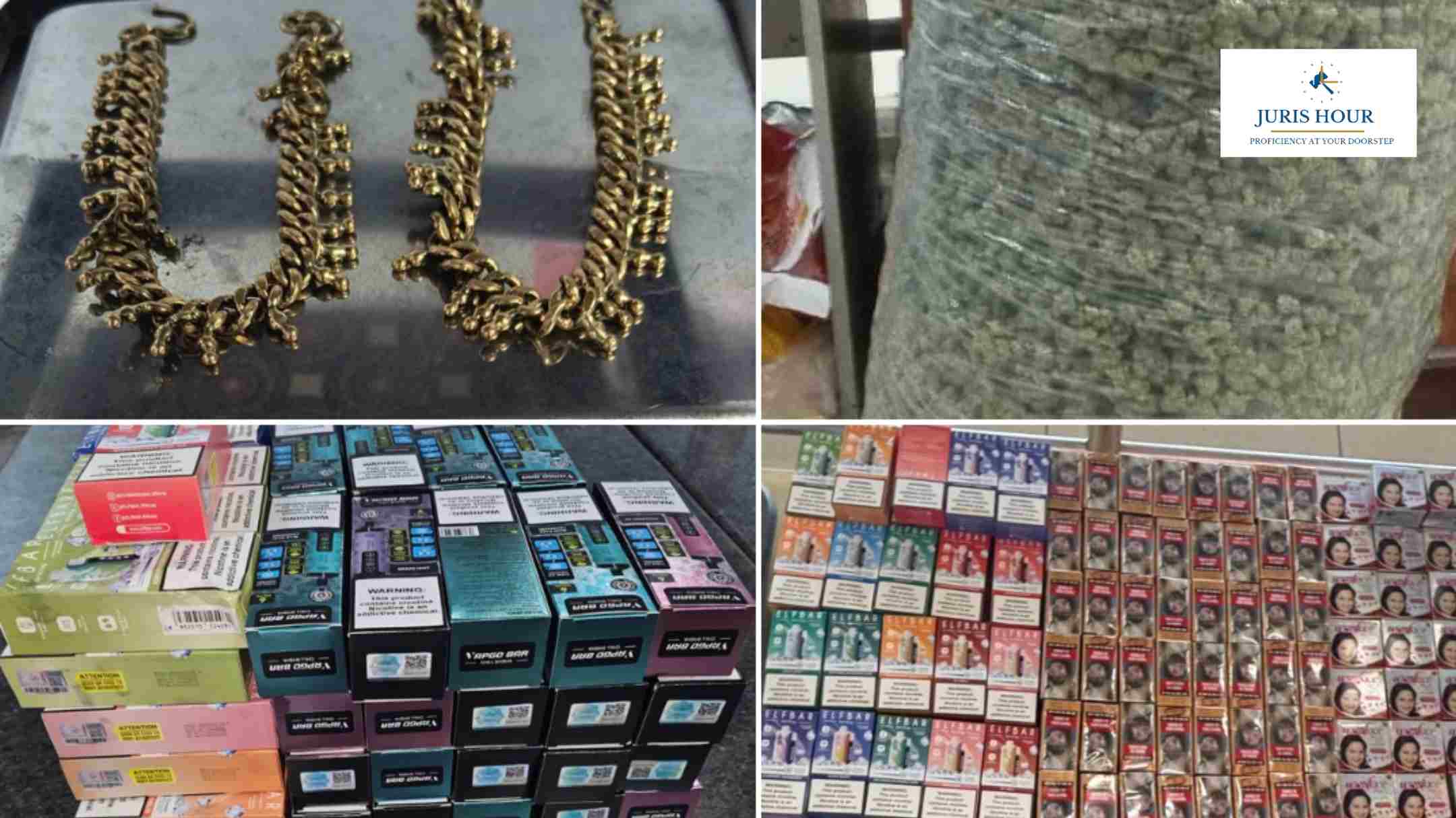 TVM Customs Zone Foils Two Gold Smuggling Attempts, Seizes Contraband Worth Crores TVM Customs Zone Foils Two Gold Smuggling Attempts, Seizes Contraband Worth Crores