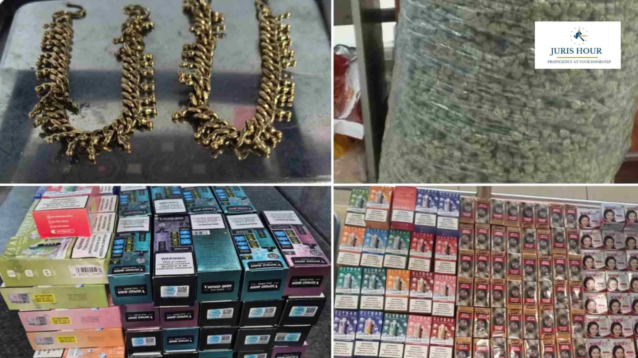 TVM Customs Zone Foils Two Gold Smuggling Attempts, Seizes Contraband Worth Crores