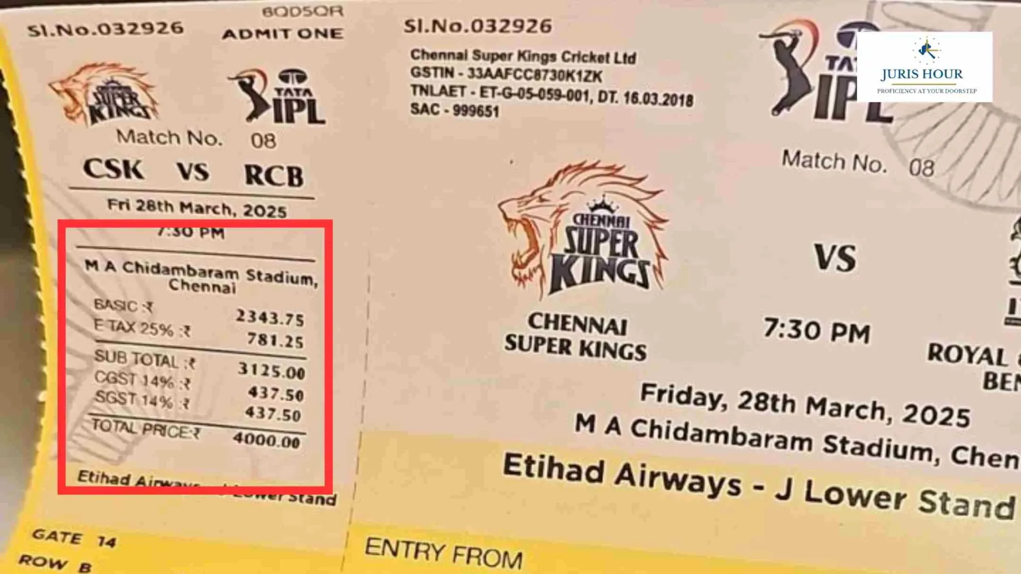 IPL Ticket Prices Soar as Fans Pay Over 70% Tax on Entry Fees