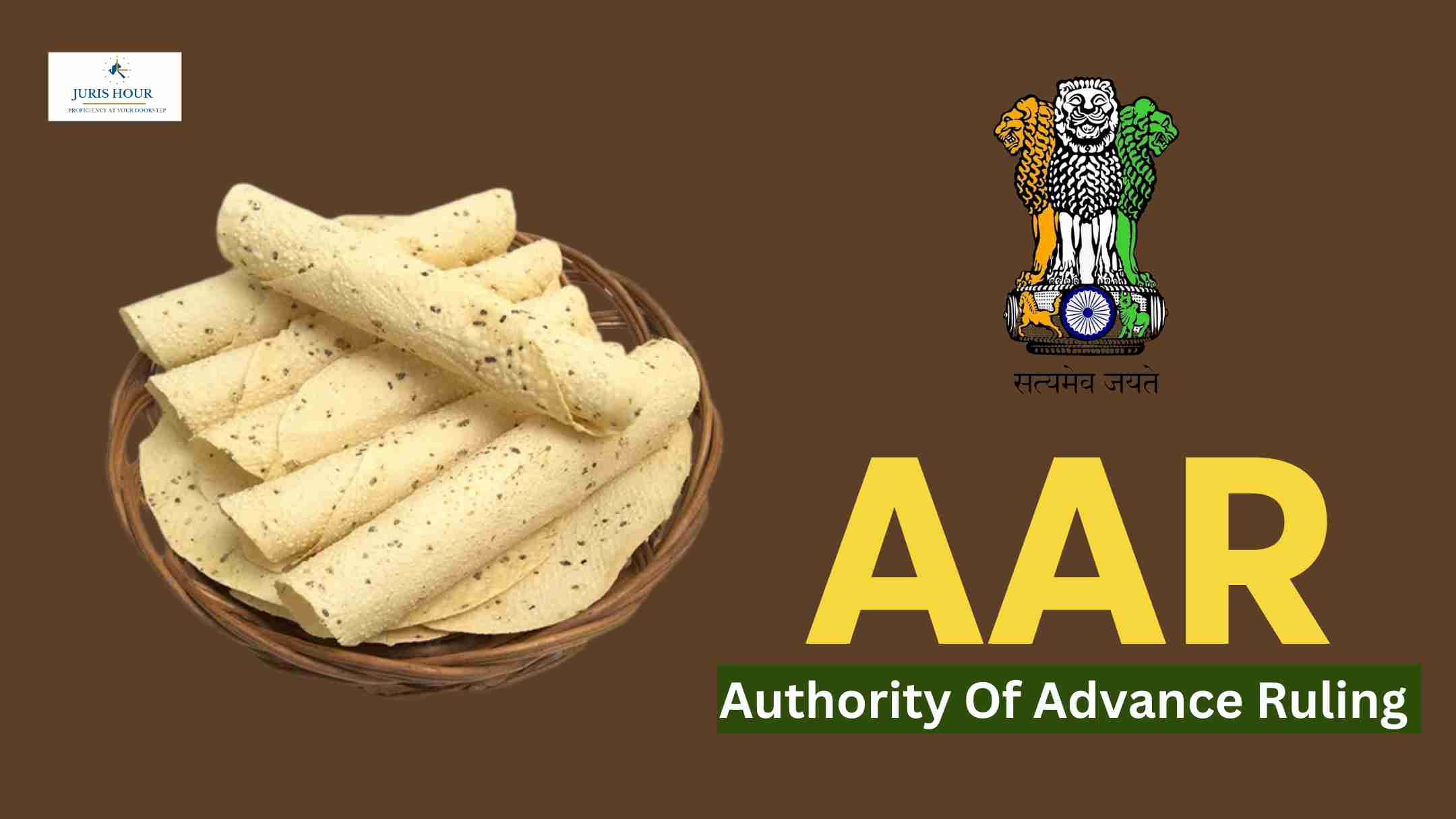5% GST On Maida Pappad: AAR 5% GST On Maida Pappad: AAR
