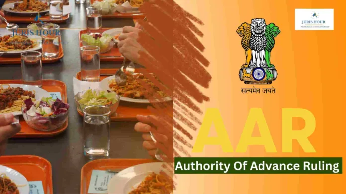 GST Payable On Amount Deducted From Employee Salaries for Factory Meals: AAR