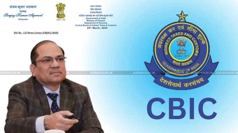 CBIC Chairman Issues News Letter