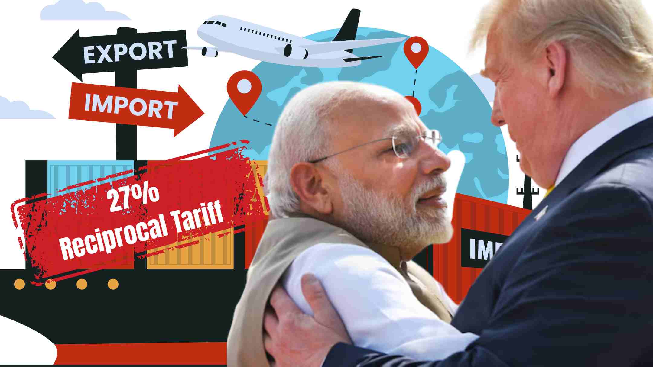 Trump Slaps 27% Reciprocal Tariff on India, Calls Modi a Great Friend Trump Slaps 27% Reciprocal Tariff on India, Calls Modi a Great Friend