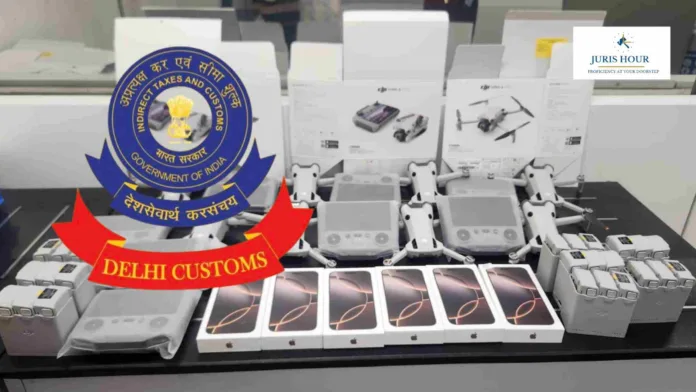 Customs Officials Seize Drones, iPhones, and Over 2 Kg of Smuggled Gold at Delhi Airport