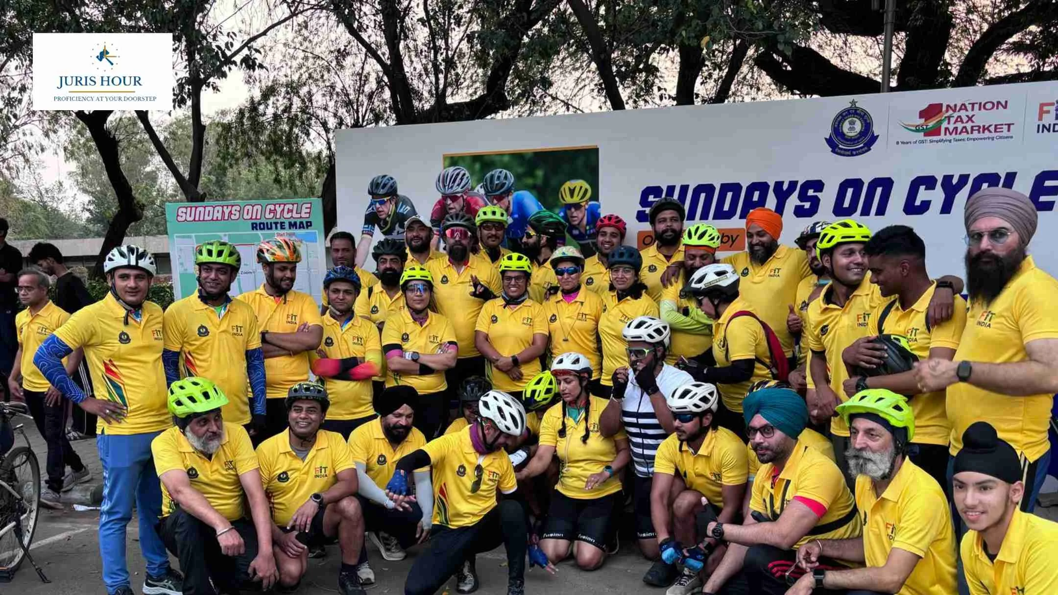 LIVE : ‘Fit India Sundays on Cycle’ Marathon Organised Under the Leadership of Delhi GST Principal Director General, CP Goyal