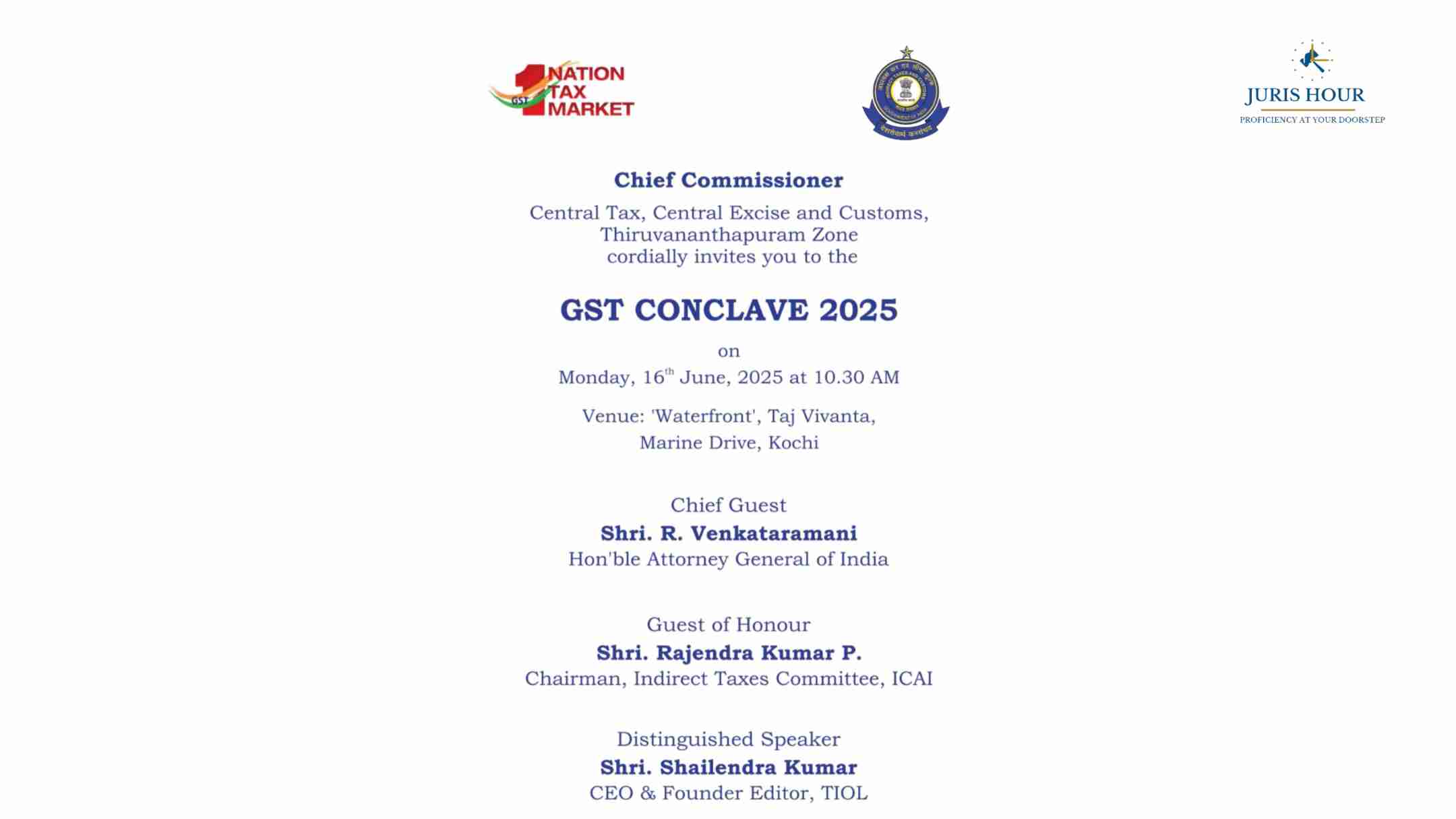 GST Conclave 2025 to be Held in Kochi on June 16: Top Legal and Tax Experts to Lead Discussions on Future of GST GST Conclave 2025 to be Held in Kochi on June 16: Top Legal and Tax Experts to Lead Discussions on Future of GST