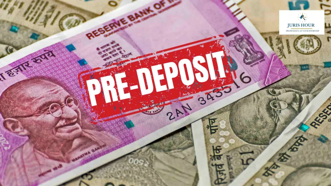 Payment Of Pre-Deposit For Filing Appeals Under GST Law