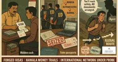 ED Raids 7 Locations Across Punjab & Haryana in ‘Donkey Route’ Money Laundering Case Linked to Deportees from USA