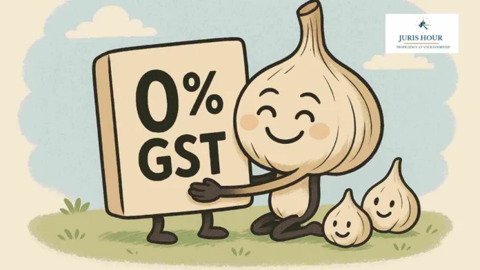 Peeled, Chopped & Packed Garlic Exempt from GST: AAR