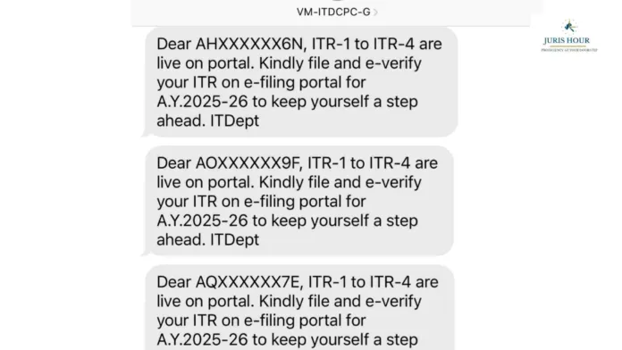 Income Tax Dept. Sends SMS Alerts to Non-Filers Ahead of September 15 Deadline