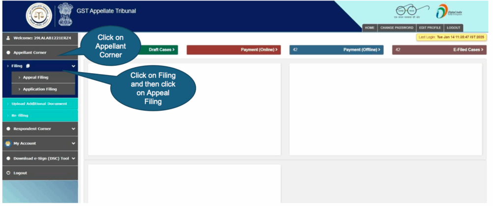 How To File Appeal In GSTAT e-Filing Portal? Step-By-Step Guide | Juris ...