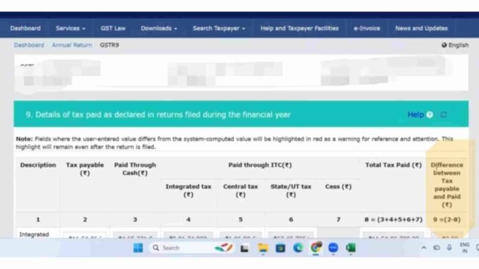 GST Annual Return Simplified: New Column Added in GSTR-9 to Resolve Tax Reconciliation Issues