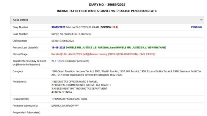 JAO V/s FAO | SC Restores Two Dismissed SLPs in Section 148–151A Controversy