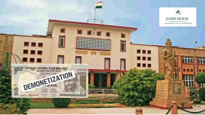 Rs. 2.64 Crore Demonetisation Cash Deposit Addition Unjustified: Rajasthan High Court