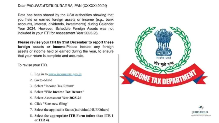 Income Tax Dept. Flags Undisclosed Foreign Assets, Urges ITR Revision by December 31