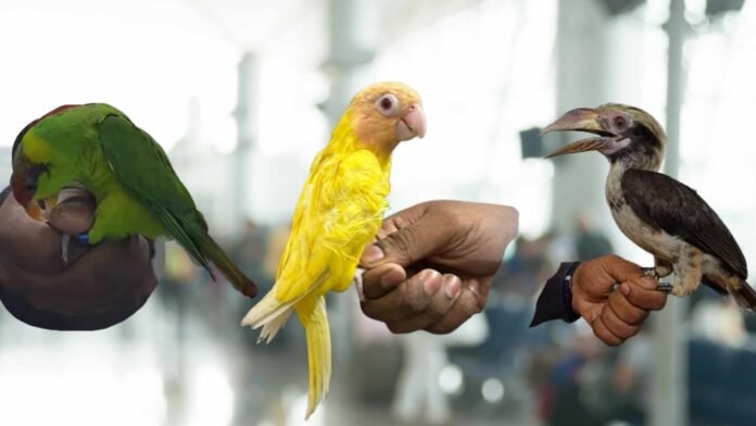 kochi customs Customs Foil Exotic Bird Smuggling at Kochi Airport; 11 Rare Birds Seized
