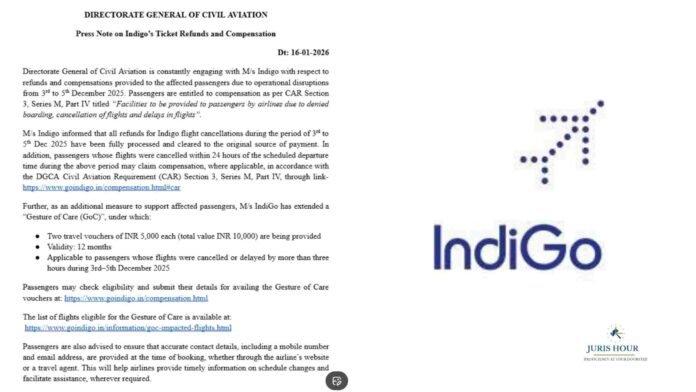 DGCA Directs IndiGo to Ensure Refunds, Compensation for Passengers Affected by December 2025 Disruptions