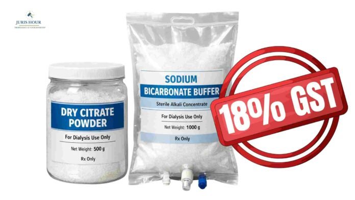 GST Dry Citrate Powder Bicarbonate Bag 18% GST On Dry Citrate Powder And Bicarbonate Bag: AAR