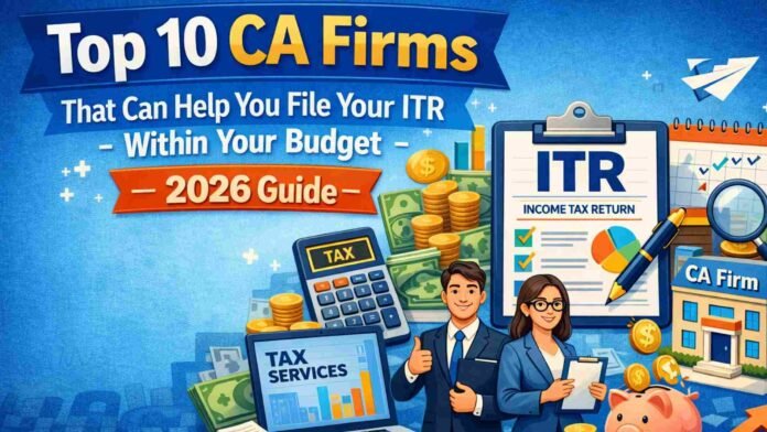 Top 10 CA Firms That Can Help You File Your ITR Within Your Budget - 2026 Guide Top 10 CA Firms That Can Help You File Your ITR Within Your Budget - 2026 Guide