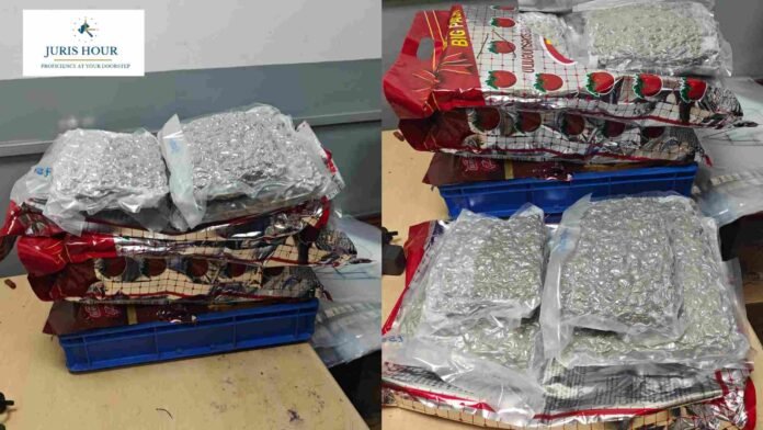 Rs. 23.93 Crore Worth of Suspected Ganja Seized at IGI Airport; 2 Passengers Arrested