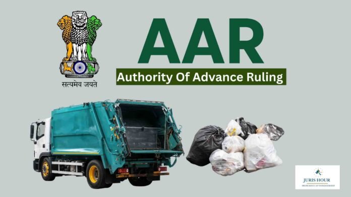 GST Exemption On Solid waste Management Services to Gram Panchayat: AAR