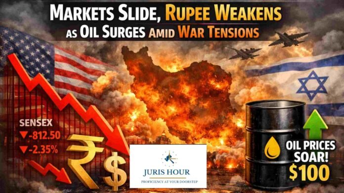 Stock Market Falls, Rupee Weakens as Oil Prices Jump Amid US Israel War On Iran Stock Market Falls, Rupee Weakens as Oil Prices Jump Amid US Israel War On Iran