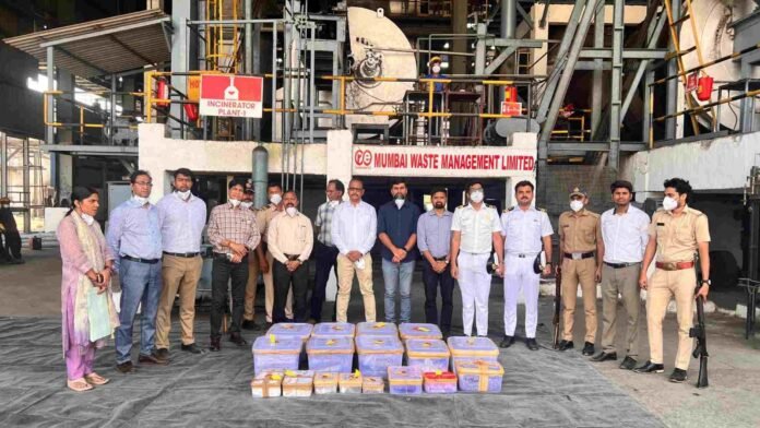 navi mumbai ndps CBIC High-Level Committee Destroys 69 Kg of Seized NDPS Drugs Worth Rs. 175 Crore in Navi Mumbai