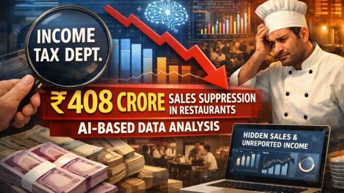 Income Tax Dept. Detects Rs. 408 Crore Sales Suppression in Restaurants After AI-Based Data Analysis