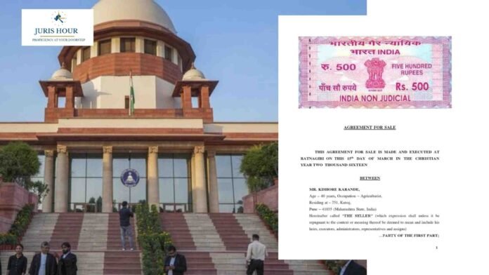 Sale Agreement Executed as Security for Loan Not Enforceable: Supreme Court
