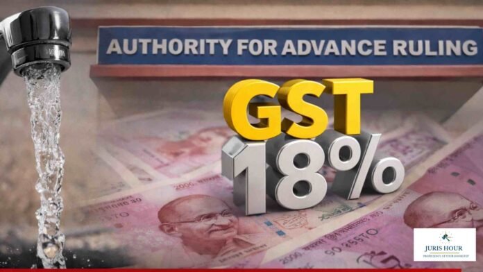 AAR gst water supply Water Charges by RWAs Taxable Under GST, To Be Clubbed with Maintenance for Rs. 7,500 Threshold: AAR