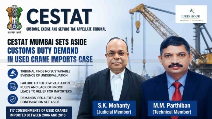 Customs Duty Demand in Used Crane Imports Case Quashed Citing Lack Of Evidence of Undervaluation: CESTAT