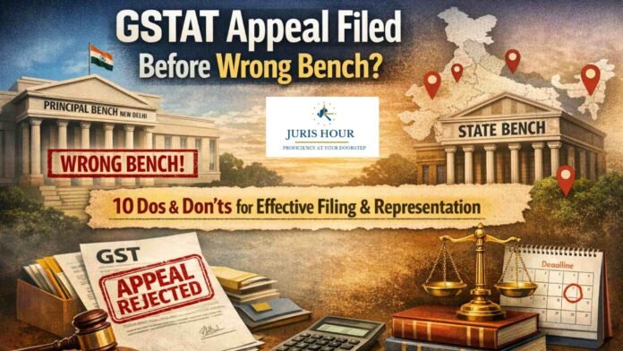 GSTAT Appeal Filed Before Wrong Bench? Jurisdictional Errors Can Defeat Remedy — 10 Dos & Don’ts for Effective Filing & Representation
