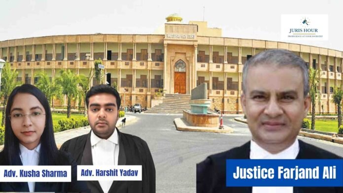 Justice Farjand Ali Adv. Harshit Yadav Adv. Kusha Sharma Custodial Torture | Rajasthan High Court Warns of Summoning DGP if Action Against Erring Officer Is Unsatisfactory