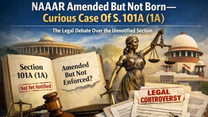NAAAR advance ruling NAAAR Amended But Not Born— Curious Case Of S. 101A (1A)