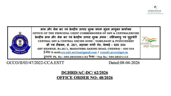 23 Assistant Commissioners Transferred Across Chennai Customs and Preventive Zones