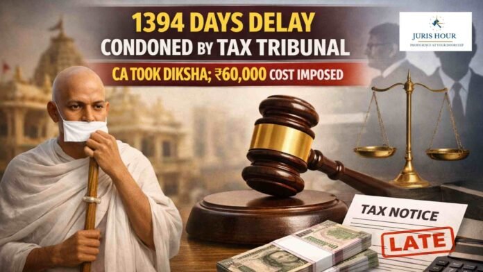 tax tribunal diksha Delay of 1394 Days in Filing Appeal Condoned by MVAT Tribunal on the Plea that Assessee’s CA Had Taken Diksha; Rs. 60K Cost Imposed