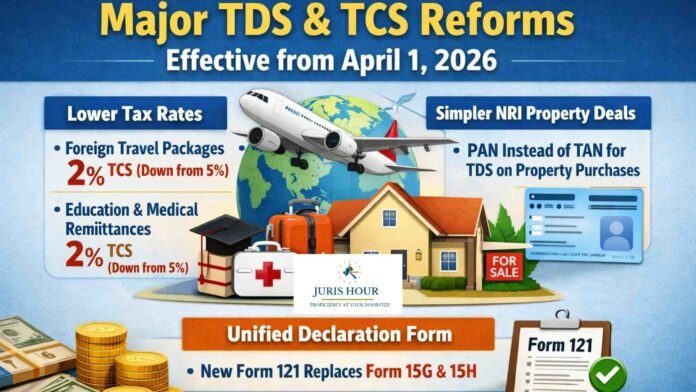 TDS & TCS Rules Changes from April 1, 2026: Lower Rates on Foreign Spending, Simpler NRI Property Deals, Unified Declaration Form Introduced