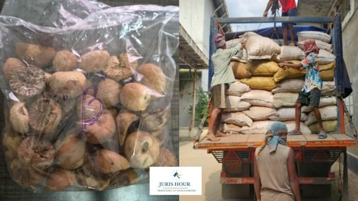 DRI Areca nut DRI Seizes 60,000 Kg Smuggled Areca Nuts in Major Northeast Crackdown; 5 Arrested