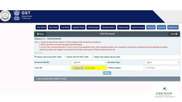 GSTAT Portal GSTAT Portal Updated to Allow Document Upload Before Court Fee Payment, Easing Appeal Filing Process