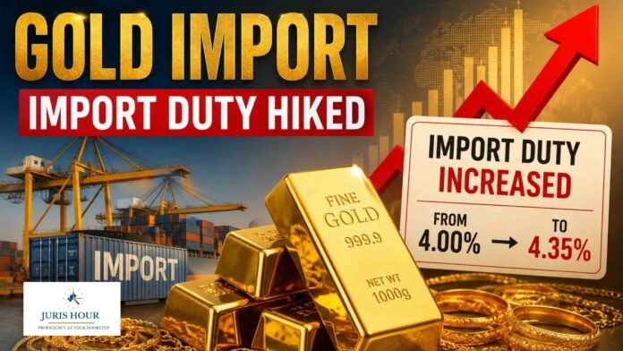 Gold, Precious Metals Import Duty Hiked