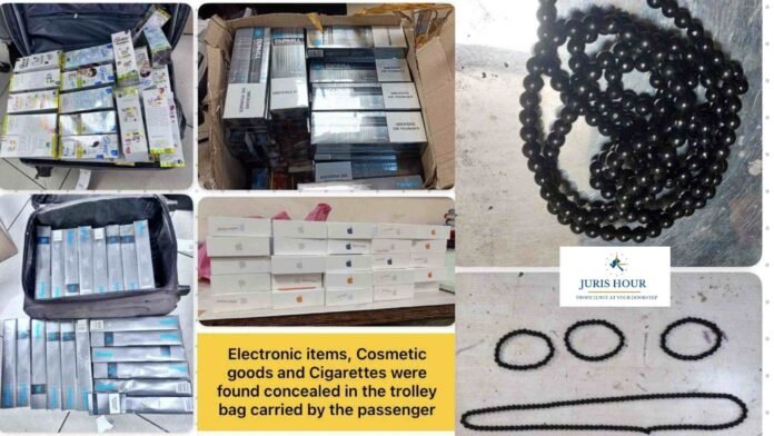 Mumbai Customs Busts Smuggling Rackets: Gold Worth Rs. 95 Lakh and Contraband Goods Seized from Dubai Passengers