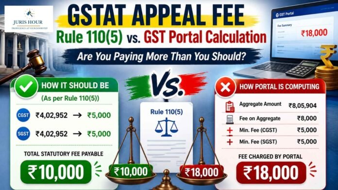 GSTAT Appeal fee GSTAT Appeal Fee: How It Should Be Vs. How Portal Is Computing